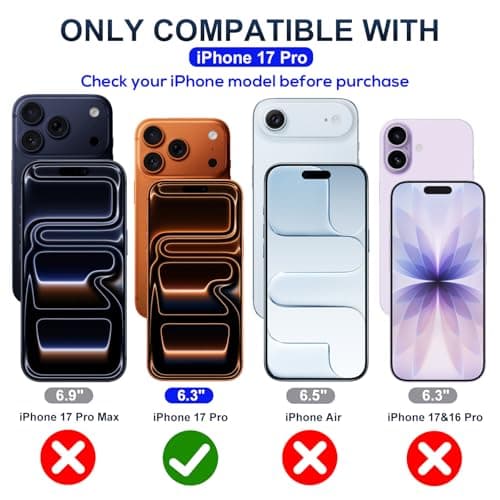 JESOHO Screen Protector for iPhone 17 Pro(6.3 inches) Blue Light Blocking,Anti Reflective Shatterproof HD Tempered Glass with Easy Installation Tray,Touch Sensitive,9H,2 Pack - Thumbnail 2