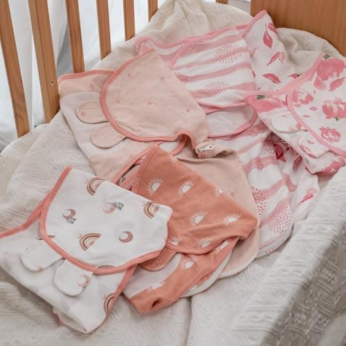 GLLQUEN BABY 3-Pack Baby Swaddle Sleep Sacks with Zipper for Newborn - Baby Swaddles 0-3 Months, Infant Swaddling Sack, Rainbow & Sun, Swaddles Blanket Wrap (Small/Medium) - Thumbnail 6