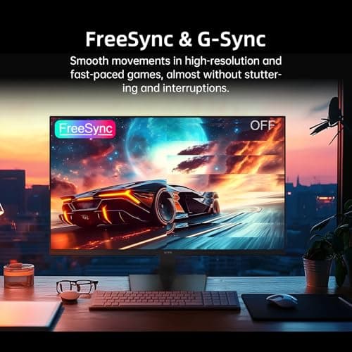 KTC 24 Inch Monitor 100Hz, FHD 1080P Computer Monitor with Frameless Design, 4000:1, 103% sRGB, HDMI VGA Port, Low Blue Light, Tiltable PC Monitors for Home Office, VESA Mount H24V27 - Thumbnail 4