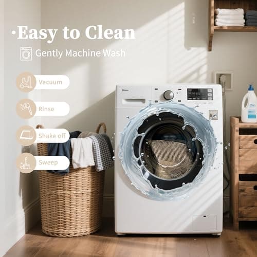 Arvenchy Easy Jute Rug 4x6: Indoor Outdoor Natural Boho Area Rugs for Living Room Patio Washable - Farmhouse Neutral Contemporary Carpet Mat for Entryway Bedroom Kitchen Backyard Sunroom Non Slip - Thumbnail 4