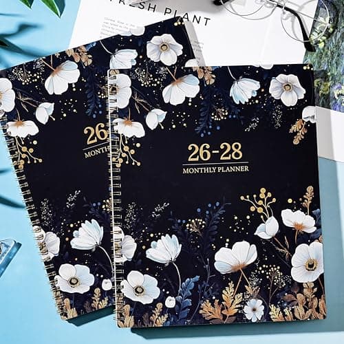 2026-2028 Monthly Planner/Calendar - January 2026 - December 2028, 9” × 11”, 3 Year Monthly Planner 2026-2028, 36-Month Calendar with Tabs,Inner Pocket, Twin-wire Binding, Enterprise - Thumbnail 6