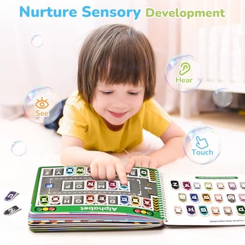 JoyCat Preschool Busy Book for Toddlers 3-5, Learning Activities, Educational Sensory Toys, Autism Learning Material, Back to School, Birthdays Presents for Boys Girls - Thumbnail 2