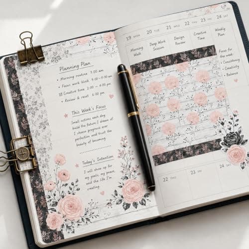 Vintage Scrapbook Paper Pad, 6x6 Shabby Chic Lace Texture Aesthetic Craft Paper, Decorative Junk Journal Supplies for Mixed Media, Card Making, Decoupage & DIY Art (Dusk) - Thumbnail 6
