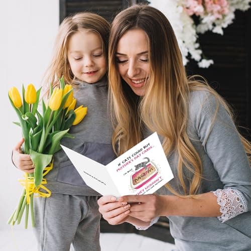 Funny Mother's Day Cards for Mom, Funny Mother's Day Card for Cat Lover, Perfect Card for Mum,Humor Mothers Day Gifts for Women,Unique Gifts for Mothers Day - Thumbnail 6
