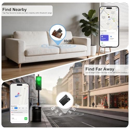 AI.QVOKA Wallet Tracker Card, Rechargeable Smart Tracking Card Works with Apple Find My & Google Find Hub, Item Locator for Wallet, Passport, Purse, Luggage, Bag, Black, 1 Pack - Thumbnail 3