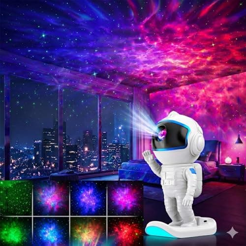 Galaxy Projector, Star Projector Night Light with Timer and Remote for Bedroom, Kids Room Decor, Adjustable Head Angle Nebula Ceiling Lamp, Gifts for Adults, Teens, Christmas, Birthday - Thumbnail 2