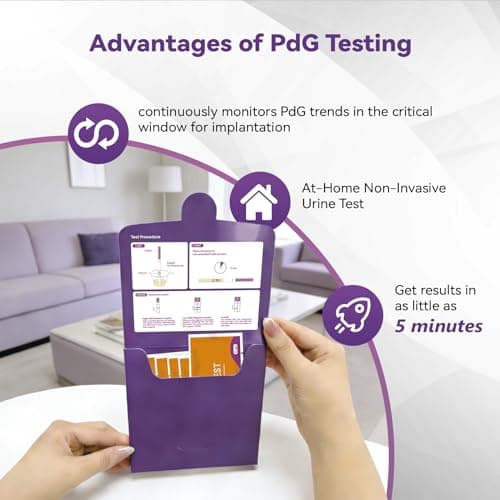 AssuTest PdG Test Strips for Women 5 Packs, Up to 96% Detection Accuracy, Professional-Grade & Lab-Tested Precision, At-Home Fertility Ovulation Test, Progesterone Urine Test, Individually Wrapped - Thumbnail 3
