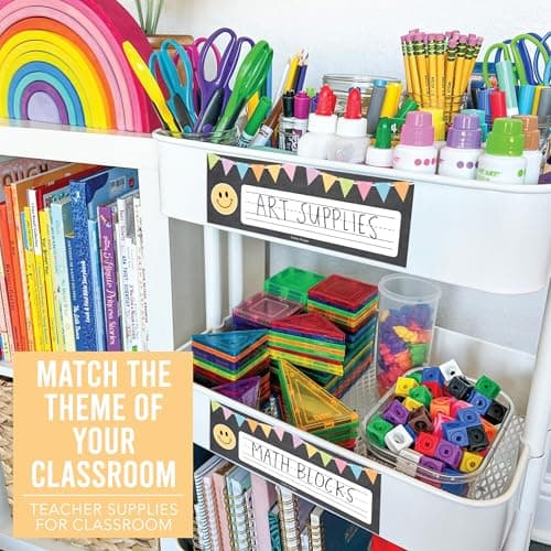 Hadley Designs Desk Name Tags for Classroom - 36 Student Desk Name Plates for Classroom Decor, 9x3 Pastel Nametags Cubby Labels Teacher Supplies, 1st 2nd 3rd Grade Kindergarten Preschool Must Haves - Thumbnail 3