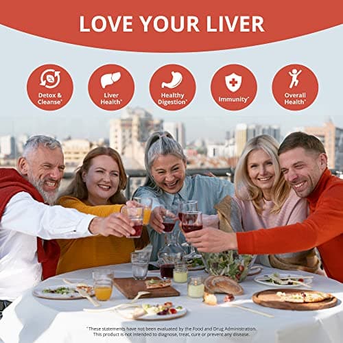 LiverTox - Advanced Liver Detox & Cleanse Formula - Herbal Liver Support with Milk Thistle, Turmeric, Artichoke, Dandelion, Beet & Zinc Helps Liver Function & Digestion | 60 Vegan Capsules - Thumbnail 4