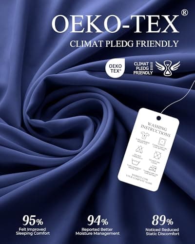 Natapai Cooling Comforter, Cooling Blanket for Hot Sleepers, All Season Lightweight Comforter for Night Sweats, Down Alternative Duvet Insert, Blanket for Night Sweats, Queen - 90"x90"(Midnight Blue) - Thumbnail 4