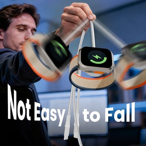 Cruise Travel Essentials 2026, 3 in 2 Multi Charging Cable/Cord with IP/USB C/iWatch Charger, Travel Chargers for Multiple Devices, Compatible with iWatch Series/iPhone 17-8/iPad/AirPods 5FT - Thumbnail 4