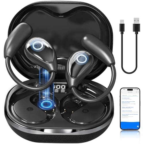 MWIRB AI Translation Earbuds Real Time, 2026 Upgrade 164 Language Translator Earbuds Bluetooth 5.4 OWS 3-in-1 Translation Headphones, Wireless Translating Device for Travel Business Learning with App - Image 1