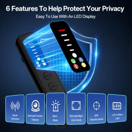 CITALEO Hidden Camera Detector LED Display Silent Mode Travel Hotels Car - Thumbnail 3