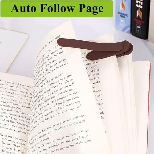 3Pcs Bookmark Book Marks, Silicone Book Marks for Reading Women Men Kids Book Lovers, Automatic Book Mark Smart Book Marker Clip Page Holder Reading Accessories School Supplies Gifts for Students - Thumbnail 2