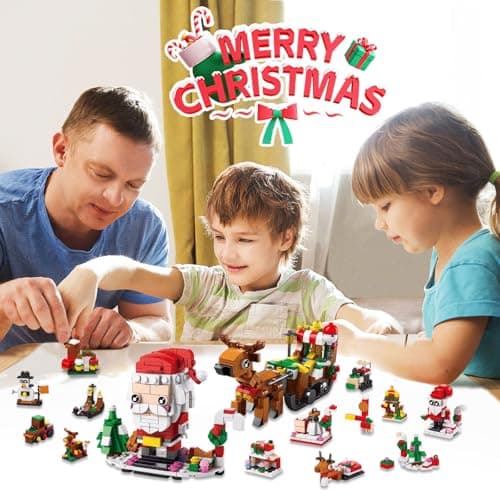 Advent Calendar 2025 Christmas Building Toy for Kids,12 Days Building Blocks Toys Holiday Countdown Calendars, 6 IN 1 Santa Claus Blocks, Stuffers for 6-12 Year Old Boys Girls Teen Gifts - Thumbnail 2
