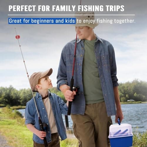 Vipfish 448-Pcs Fishing Lures Kit – Complete 3-Layer Tackle Box Set with Hooks, Weights, Bobbers, Pliers, Rigs, Leaders, Fluorocarbon Line, Accessories & More for Kids Fishing Gear - Thumbnail 4