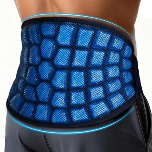 Hilph Large Ice Pack Wrap for Back Pain Relief - 2 Hours Long Lasting Cold Therapy with Ice Grid Design for Lower Back, Reusable Cold Pack for Waist, Lower Lumbar, Sciatica, Tailbone, 15.2'' x 9.3'' - Image 1