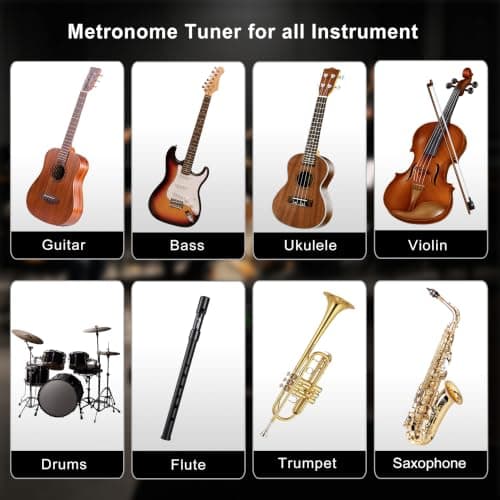 Sondery Digital Vocal Metronome Tuner Rechargeable for Guitar Bass Violin - Thumbnail 4