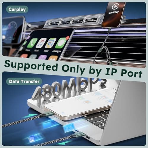 3 in 1 USB C to Multi Charging Cable, Travel Charger Cables for Multiple Devices, Universal Multiple Charger Cord with Type-C/IP/Micro Port for iPhone16/15/14/Cell Phones and More (2Packs 4FT) - Thumbnail 5