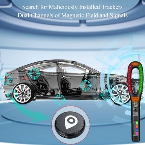 Upgraded Hidden Camera Detector – Electronic Bug Detector & GPS Tracker Finder, RF Signal Scanner, Anti-Spy Portable Rechargeable Hidden Device Detector for Travel, Hotel, Home & Business Security - Thumbnail 5