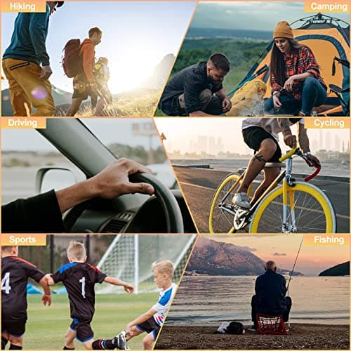 276PCS Hiking First Aid Kit for Home Personal Emergency Supplies Compact Bag for Backpack, First Aid Essentials Survival Kit for Business Travel Car Yellow AMORNING - Thumbnail 4