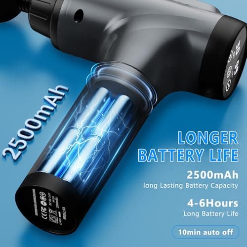 APHERMA Massage Gun, Muscle Massage Gun for Athletes Handheld Electric Deep Tissue Back Massager, Percussion Massage Device for Pain Relief with 30 Speed Levels 9 Heads - Thumbnail 3