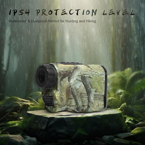 PEAKPULSE Hunting Range Finder 1400Yds - 6X Zoom, Angle Compensation, IP54 Waterproof for Deer & Bow Hunter - Thumbnail 6