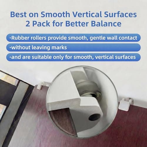 Onucha Standing Desk Anti Wobble Stabilizer Clamp 2 Pack, Helps Reduce Standing Desk Wobble, No-Drill Desktop Clamp with Rubber Roller for 1.2 to 2 Inch Desk Tops (Fits 1.2"–2.0") - Thumbnail 5