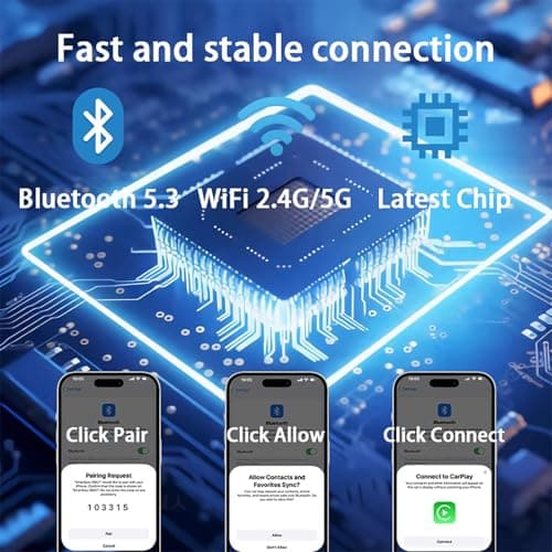 Isantepro 2-in-1 Wireless CarPlay Adapter & Android Auto for Apple iPhone, 2026 Upgrade Mini Bluetooth Dongle Convert Wired to Wireless, Plug & Play, USB A & Type C for 2016+ Cars, iOS 10+,Android 11+ - Thumbnail 6