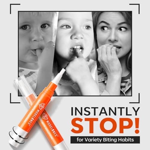 modelones Nail Biting Prevention for Kids Quick Dry Nail Biting Pen Thumb Sucking Deterrent Bitter No Bite Nail Polish for Nail Care Stop Biting Nails 0.48 fl oz - Thumbnail 6