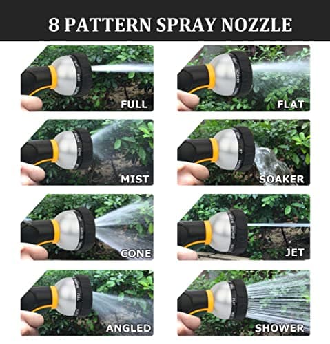 TheFitLife Flexible Metal Garden Hose - Upgrade Leak and Fray Resistant Design, Stainless Steel Water Hose with Solid Fittings and Sprayer Nozzle, Lightweight Kink Free Durable Easy Storage (75 FT) - Thumbnail 5