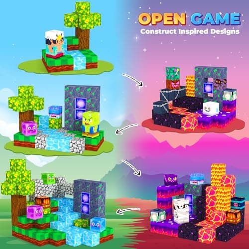 Magnetic Blocks Games Building Toys for 3-16 Year Old Boys Girls, Toddler Kids Magnetic Cubes Tiles Sensory Montessori Education Learning Travel Toys Ages 3+ Halloween Birthday Party Favors Gifts - Thumbnail 2