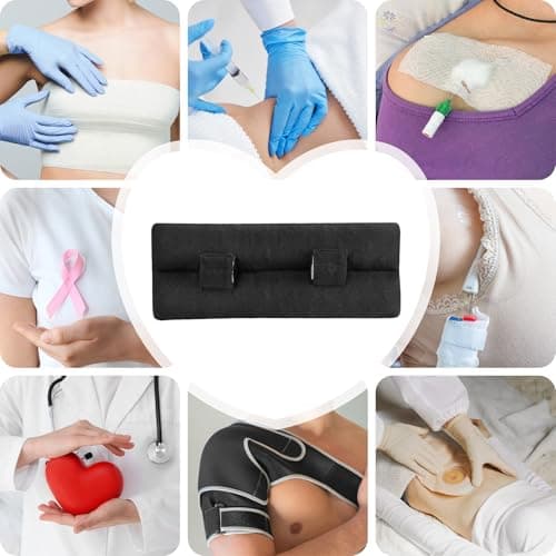 BEYOUDO Seat Belt Pillow Post-Surgery – with Ice/Hot Pocket for C-Section, for Chest/Heart Travel - Thumbnail 5