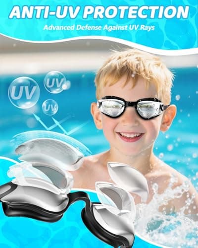 Aegend Swim Goggles for Kids 3-14 - Thumbnail 2