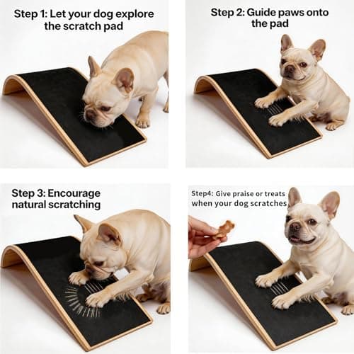 ASEWOTOS Dog Scratch Board with Mini Dog Nail File Board, Curved Dog Nail Scratch Board Set for Easy Dog Nail Trimming, Alternative to Dog Nail Clippers and Dog Nail Grinders - Thumbnail 6
