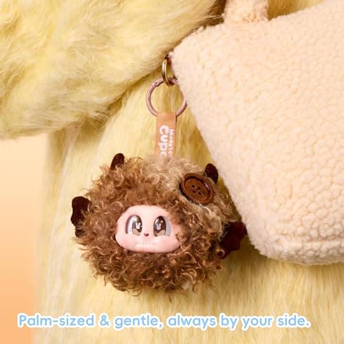 POP JOY Mini Monster Cupa Vintage Plush Blindbox Stuffed Animals Cute Comfort Cosy Gift Toy Figure with Keychain Pendant Soft Vinyl Cowboy Curve Plush Figure Teen Adult 3+ Single Box - Thumbnail 3