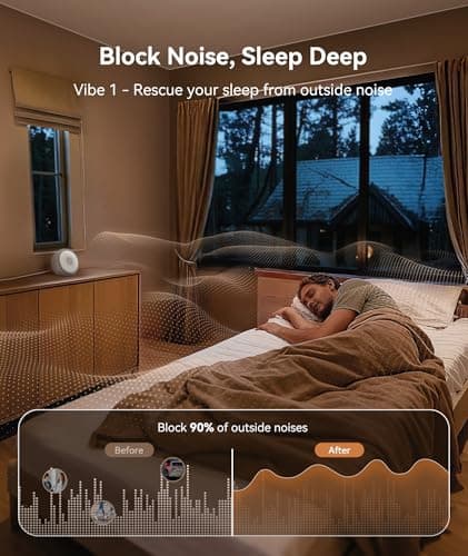 Dreamegg White Noise Machine for Adults - 10W Powerful Sound Machine with 29 Soothing Sounds, Noise Masking for Snoring, Traffic & Office Privacy, Ideal for Home, Travel & Deep Sleep - Thumbnail 2
