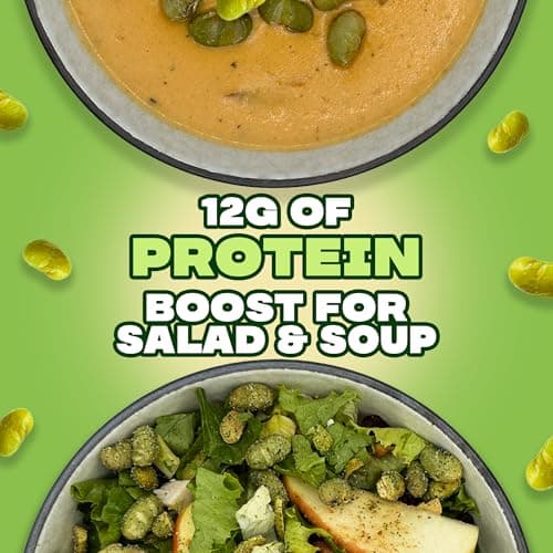 Where You Bean Edamame Beans Snack (Spicy Wasabi) - Crunchy and Dry Roasted Edamame Beans - High Protein Snacks, Keto and Vegan Healthy Snacks for Adults & Low Carb Asian Snack 3 oz (Pack of 4) - Thumbnail 4
