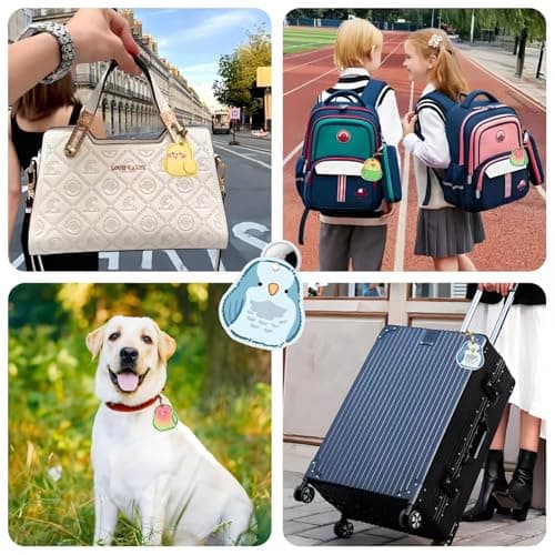 WEAUSUP Tracker Tag Holder Case with Keychain, Anti-Scratch Protection of Tracker Tags,Universal Smart Tag Holder,Cute Birds Shapes Designed for Birds Lovers - Thumbnail 4