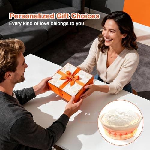 Gllerstay Heating Sourdough Bread Proofing Basket Set, Electric Thermostatic Silicone Batter Bowl, 9 Inch Round Foldable Proofing Bowl, Sourdough Bread Baking Supplies - Thumbnail 6