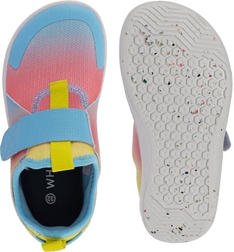 WHITIN Kids Barefoot Shoes for Boys/Girls Slip-On Sneakers Minimalist Wide Toe Box Zero Drop Size 5 Big Walking Flat Road Gym Sports Training Tennis Multi 37 - Thumbnail 5