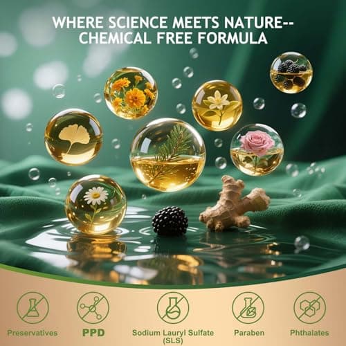 BioHueZ Permanent Hair Dye Hair Color for Gray Hair Coverage PPD-Free Hair Color Kit Medium Brown Hair Dye 3C Dark Mocha Brown Chocolate Brown - Thumbnail 4