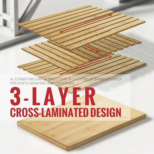 Homish Bamboo Cutting Board for Kitchen - Wood Chopping & Charcuterie Board | Made with Moso Bamboo - Double Sided Pre Oiled (13.2" x 9.8" / 33.5 x 25 cm) - Thumbnail 4