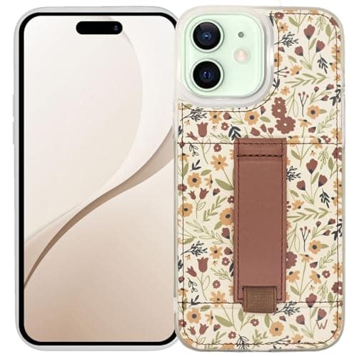 Walli Cases for iPhone 12/12 Pro Case Aesthetic Wallet Phone Case Card Holder, Securely Holds up to 2 Cards - Cute, Trendy Phone Cover for Women, fits iPhone 12/12 Pro, with Kickstand & Finger Strap - Image 1