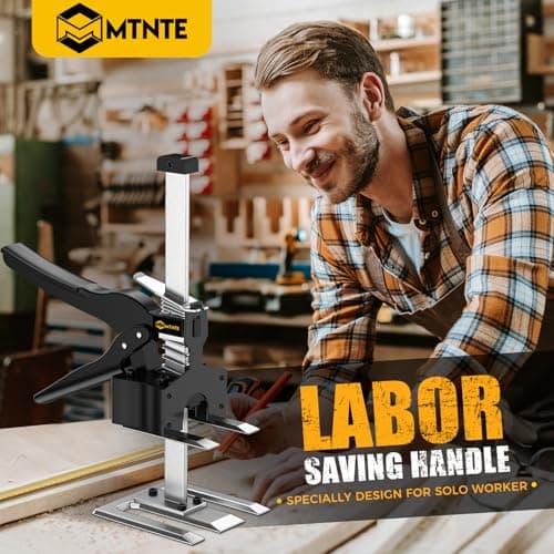 Mtnte Labor Saving Arm Jack Handle 12 in Furniture Jack Drywall Lift for Wall Tile Locator, Multi Function Height Adjustment, Door Panel, Lever Arm Tool Board Weight 330lb, Lift Range 6.7In - Thumbnail 2
