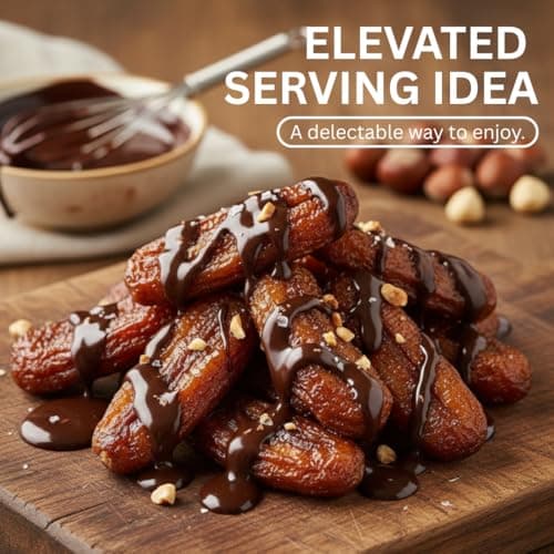 Organic Sun Dried Whole Bananas | No Sugar Added | No Preservatives | Unsulfured | Soft and Chewy Little Bananas | Thai Natural Fruit Snacks | Super Potassium Snack 12.6 OZ | Pack of 1 - Thumbnail 3