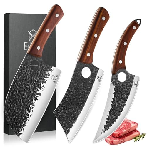 Ethyxe Butcher Knife Set – 3PCS Hand Forged Kitchen Knife Set - Image 1