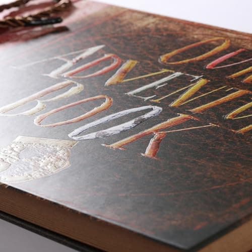 Our Adventure Book Scrapbook Photo Album Travel Journal Book,Retro Style Embossed Cover,Photo Book Kit,Memory Book,Travel Diary - Thumbnail 3
