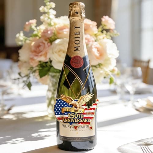 United States 250th Anniversary Ornament, 2D Acrylic 1776 2026 American Flag Decorations, America 250 Years Christmas Tree Ornaments for US Citizens - Thumbnail 5