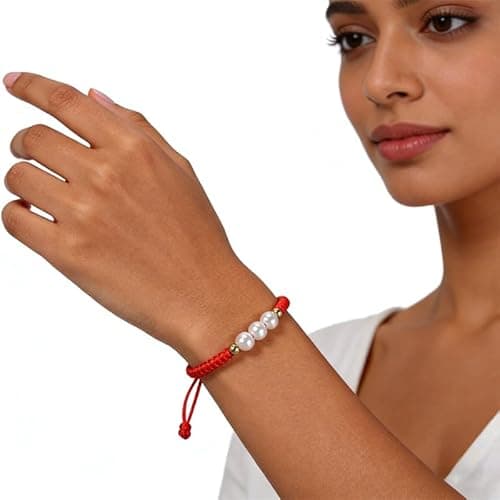 Red Bracelet for Women, Red String Bracelet for Protection as Mother Gifts, Handmade Couples Bracelets Red Ankle Bracelets, Matching Jewelry for Couple, Christian Good Luck Teen Friendship Bracelets - Thumbnail 5